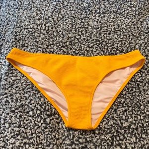 Shade & Shore mustard yelliw bakini bottons